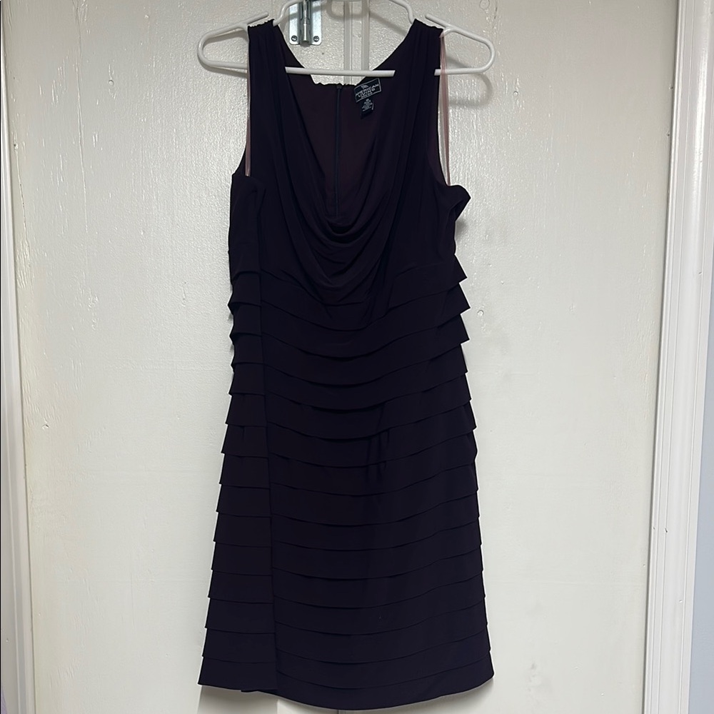 Elegant Purple Sleeveless Dress